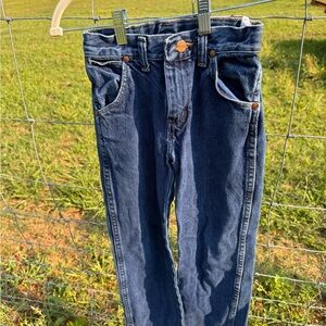 Classic Boy's Wrangler Blue Jeans size 9 slim with adjustable waist